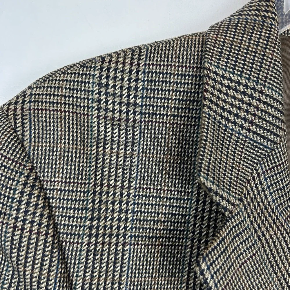 Polo University Club Ralph Lauren Blazer Mens 42R? Houndstooth 2 Button